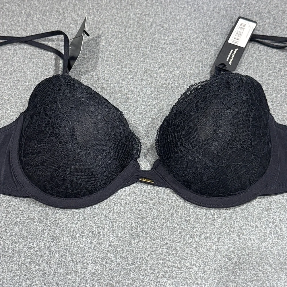 BeMe Black Lace Demi Bra‎ Size 32B